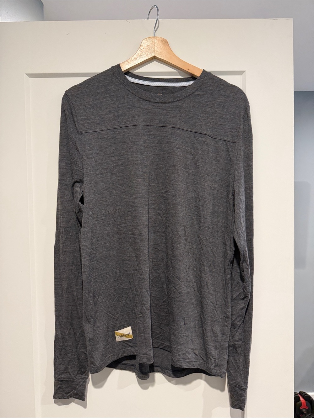Tracksmith Charcoal Long-Sleeve Crewneck